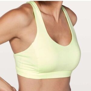 Lululemon Free To Be Serene Sports Bra (Light Yellow)